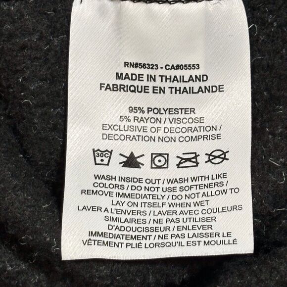 Nike Cowl Funnel Neck Womens Sweatshirt Black Thermal Icon Clash Large Sweater - Picture 11 of 11